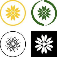 Unique Flower Icon Design vector