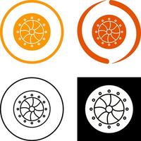 Unique Optical Diaphram Icon Design vector