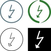 Unique Flash Icon Design vector