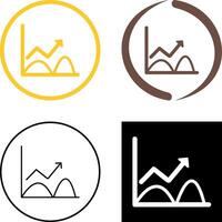 Trend in Graph Icon Design vector