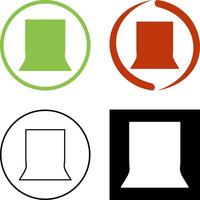 Unique Back Stand Icon Design vector