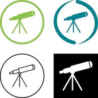 diseño de icono de telescopio vector