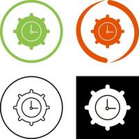 Time Settings Icon Design vector