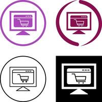 Ecommerce Website Icon Design vector