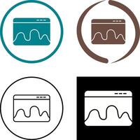Webpage Statistics Icon Design vector