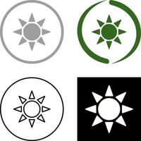 UV Radiation Icon Design vector