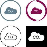 Carbon Dioxide Icon Design vector