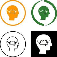 Thinking Icon Design vector