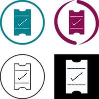 Passes Icon Design vector
