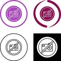 No Pictures Icon Design vector