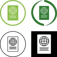 Passport Icon Design vector