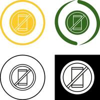 No Cell Phones Icon Design vector