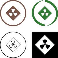 Radiation Icon Design vector