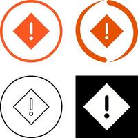 Warning Icon Design vector