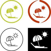 Beach Icon Design vector