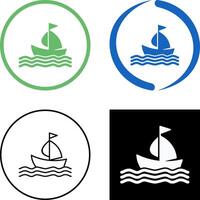 diseño de icono de barco vector