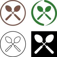 Spoons Icon Design vector