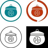 Cookie Jar Icon Design vector