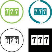 Triple Sevens Icon Design vector