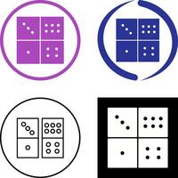 Domino Game Icon Design vector