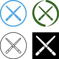 Pool Cue Icon Design vector