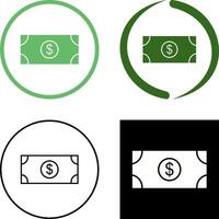 Dollar Bill Icon Design vector