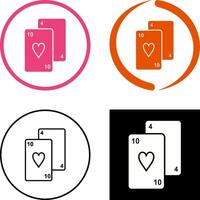 Playing Cards Icon Design vector