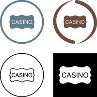 casino firmar icono diseño vector