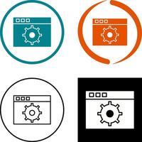 Unique Settings Icon Design vector