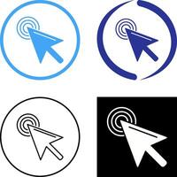 Unique Click Icon Design vector