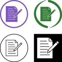 Unique Edit Document Icon Design vector