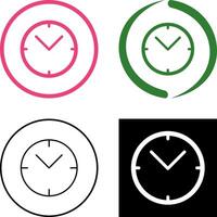 Unique Clock Icon Design vector