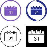 Unique Calendar Icon Design vector