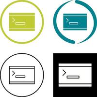 Unique Console Icon Design vector