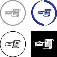 Unique Graduation Icon Design vector