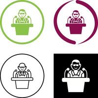 Unique Lecture Icon Design vector