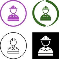 Unique Firefighter Icon Design vector