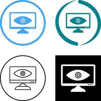 Unique Web Visibility Icon Design vector