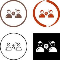 Unique Consulting Services Icon Design vector