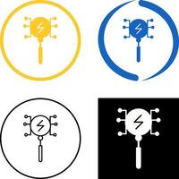 Unique Intelligent Search Icon Design vector