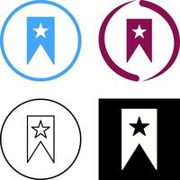 Unique Bookmarking Services Icon Design vector