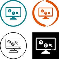 Unique Pay Per Click Icon Design vector