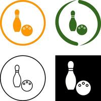 Unique Bowling Icon Design vector