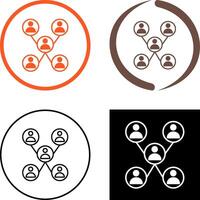 Unique Company Network Icon Design vector