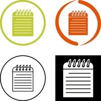 Unique Note Icon Design vector