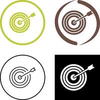 Unique Dartboard Icon Design vector