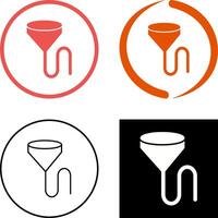 Unique Beer Bong Icon Design vector