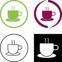 Unique Hot Coffee Icon Design vector