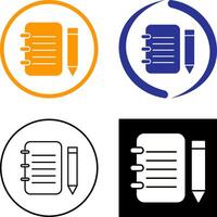 Unique Notepad Icon Design vector
