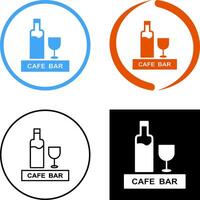 Unique Drinks Cafe Icon Design vector